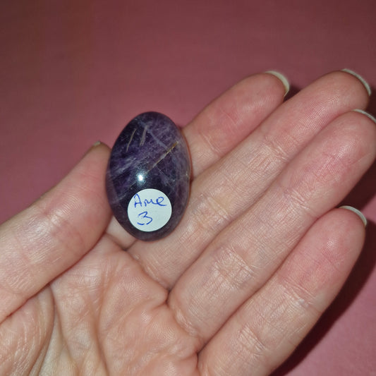 Amethyst shiva lingam shaped tumble