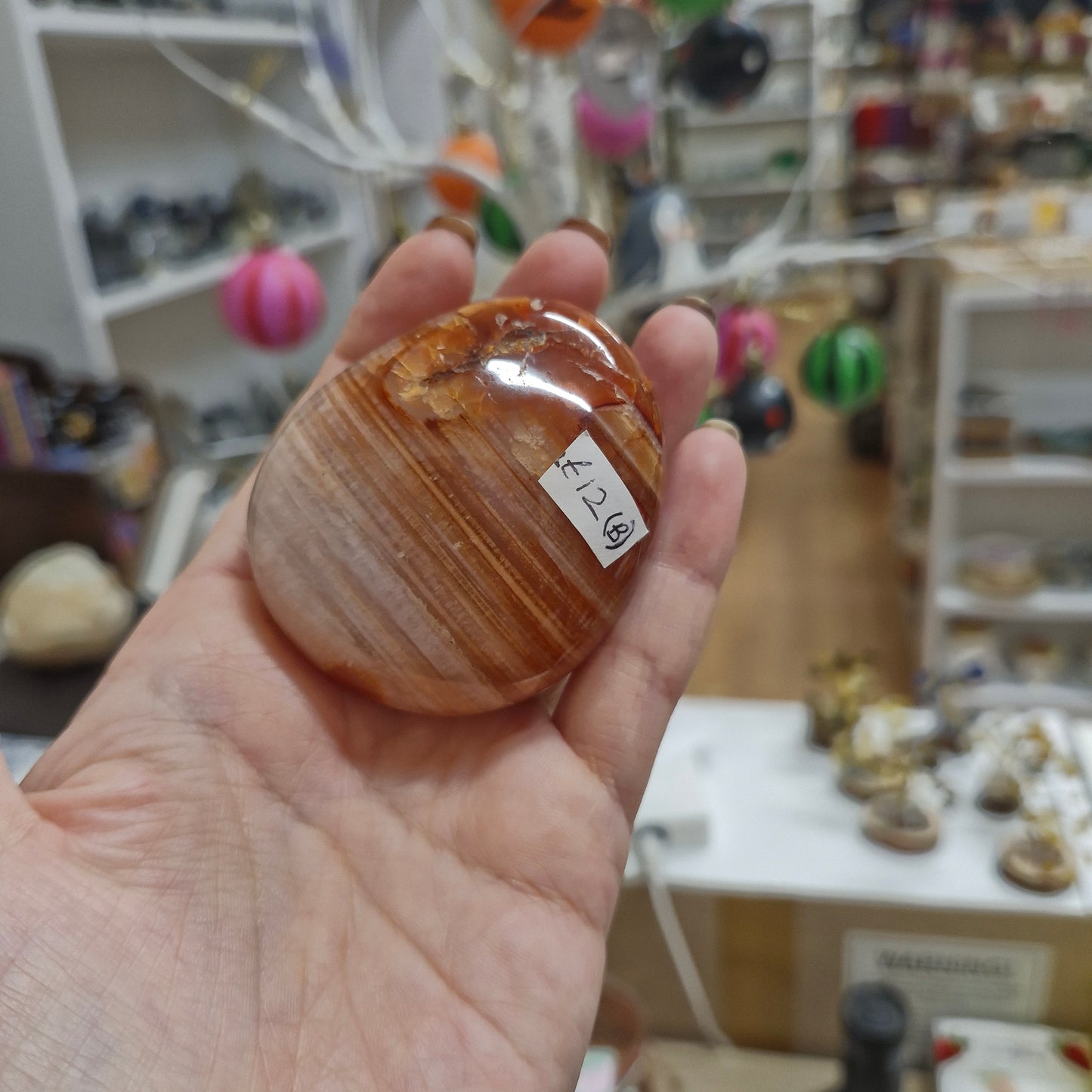 Carnelian Palm Stone