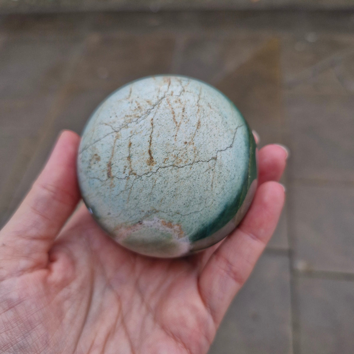 Moss Agate Sphere 431g