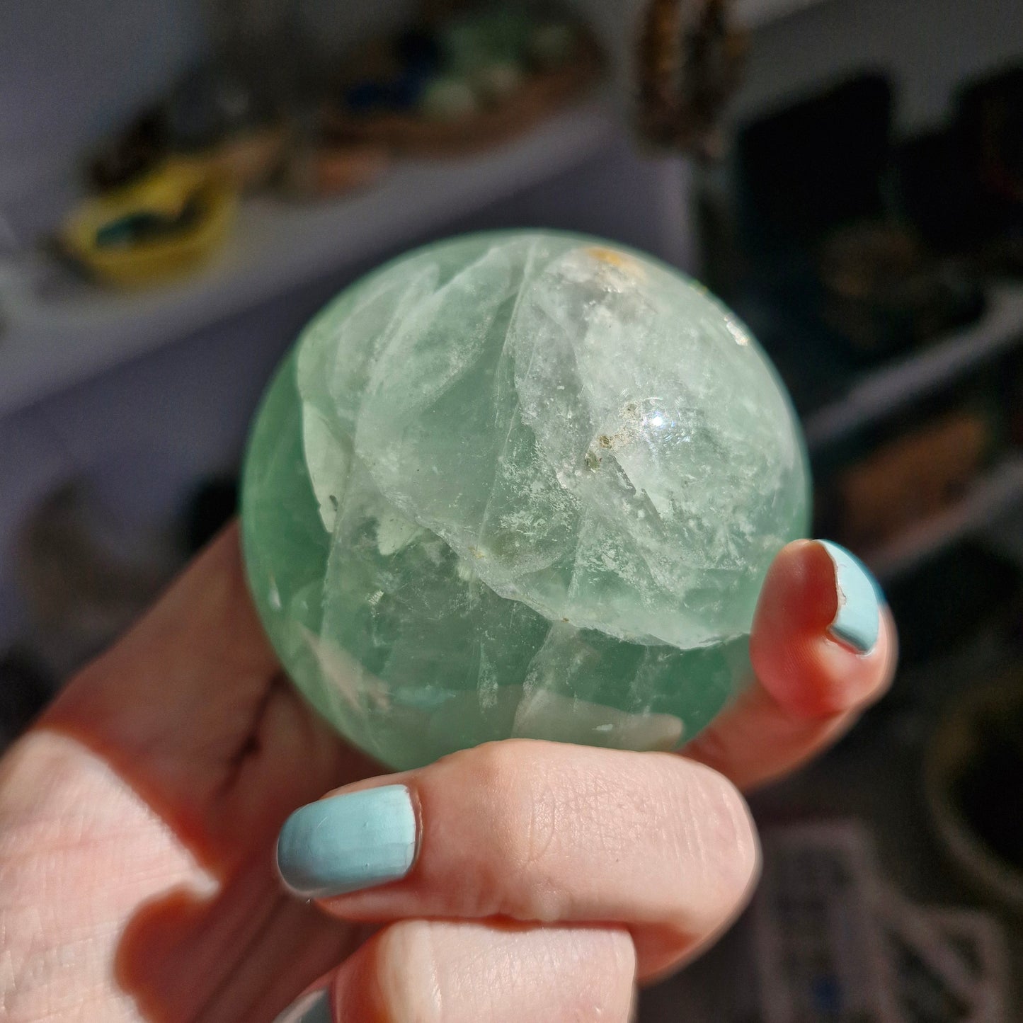 Big fluorite sphere