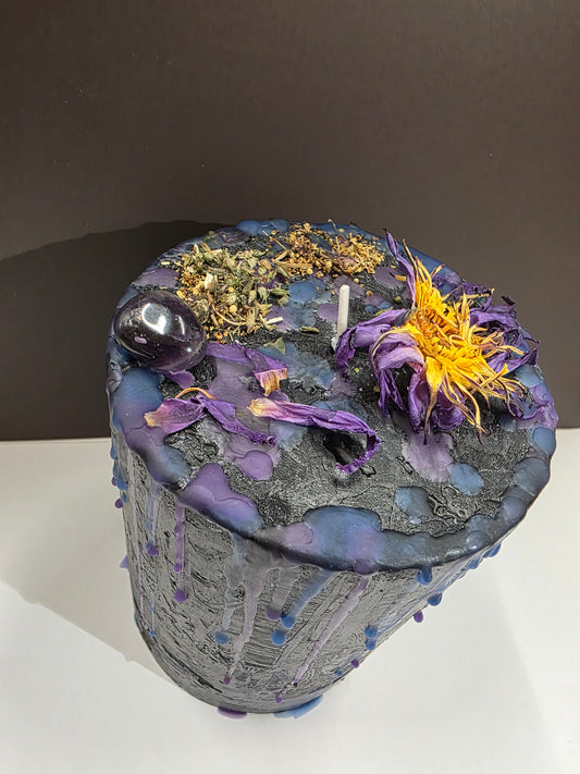 Hand dressed candle for Breaking Addictions and habits