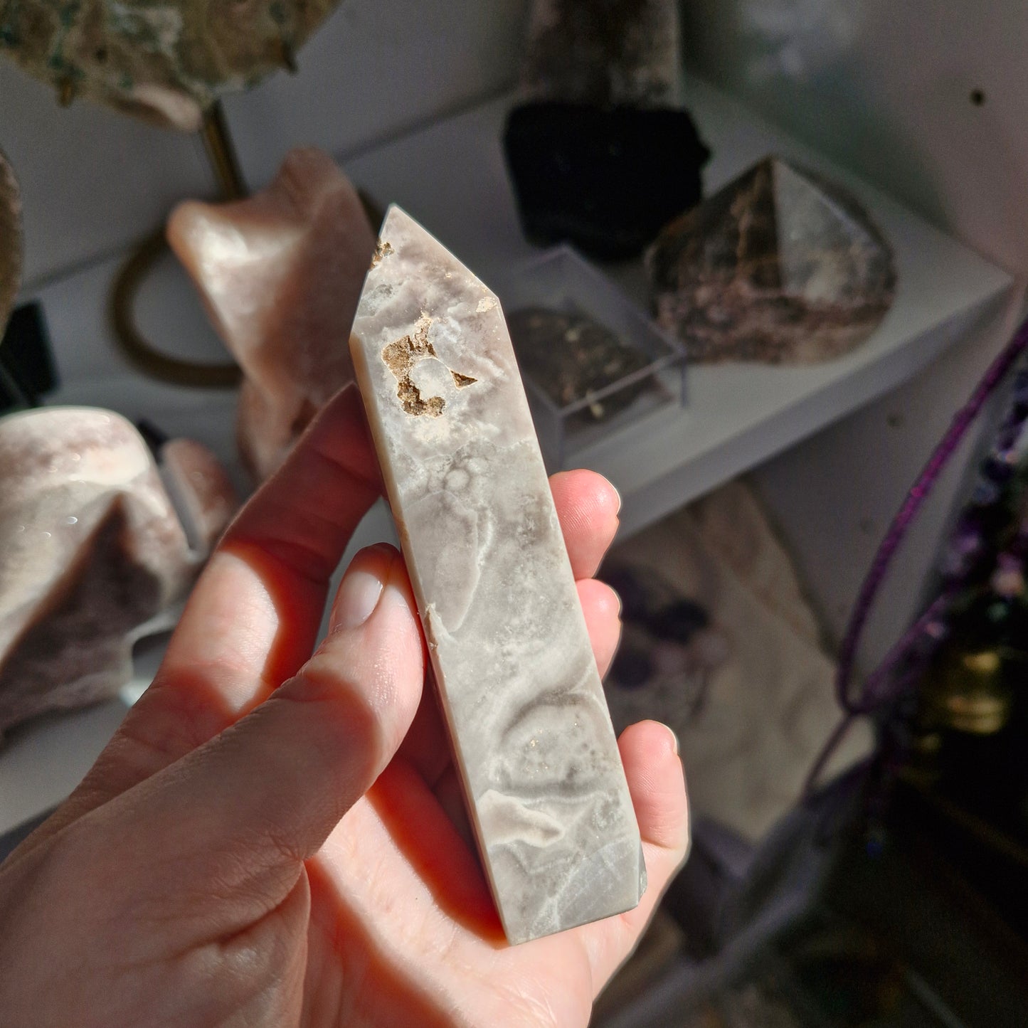 Pink amethyst tower