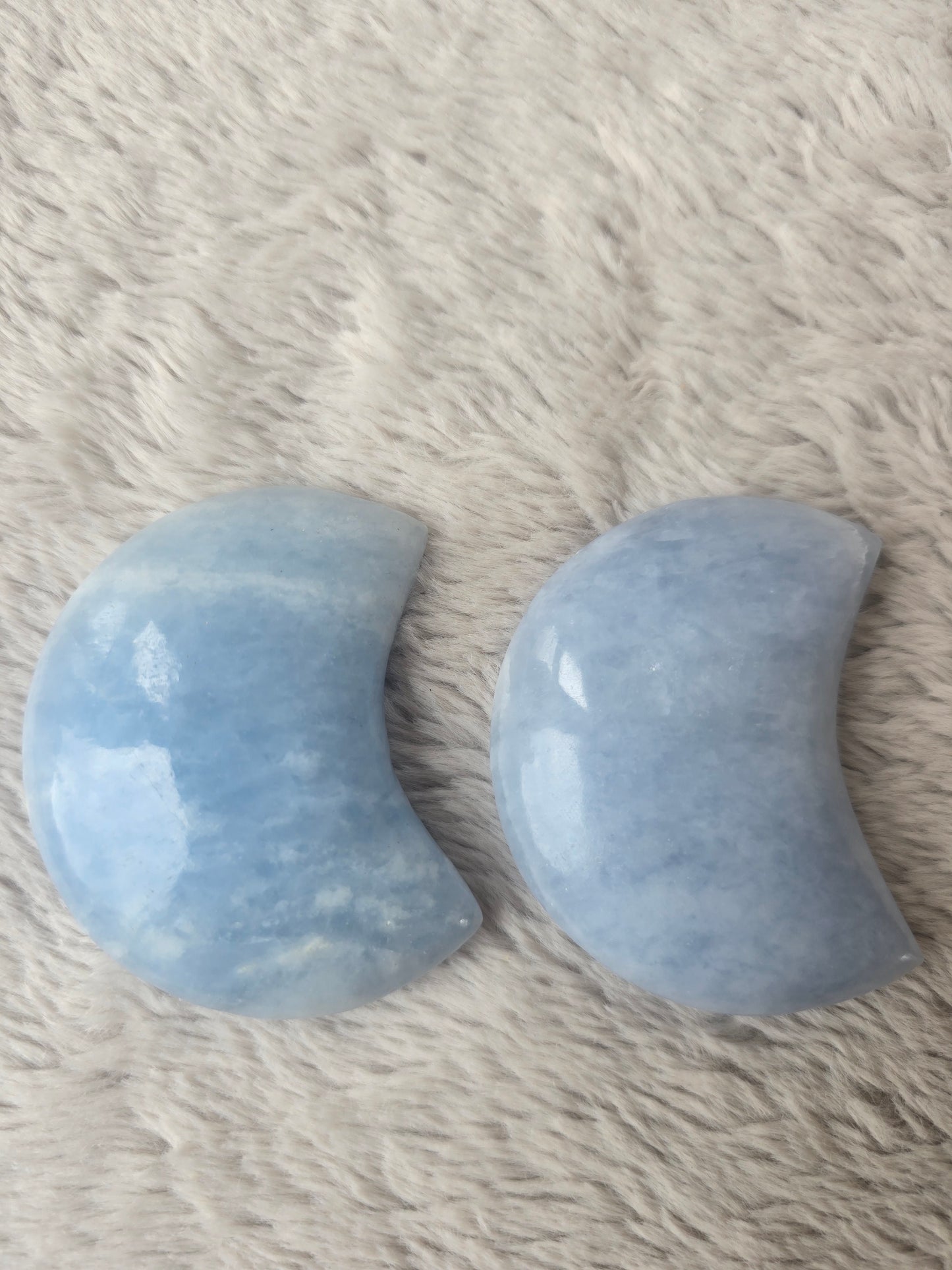Blue Calcite moon