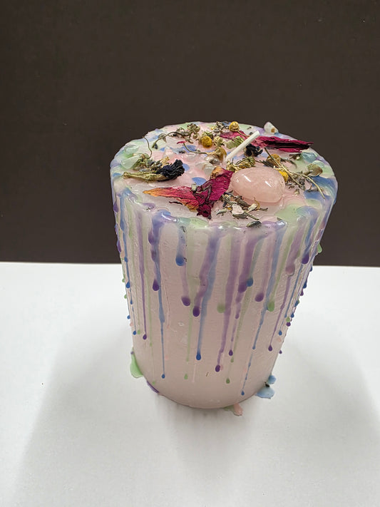 Hand dressed candle for Acceptance