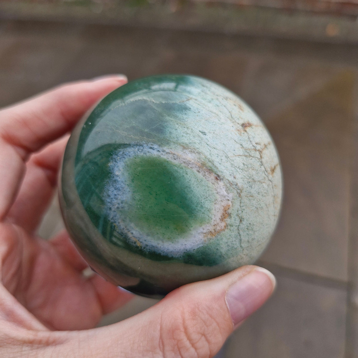 Moss Agate Sphere 431g