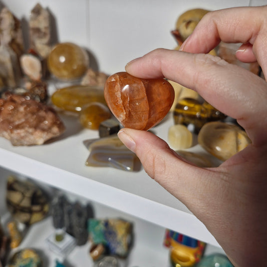 Fire Quartz heart