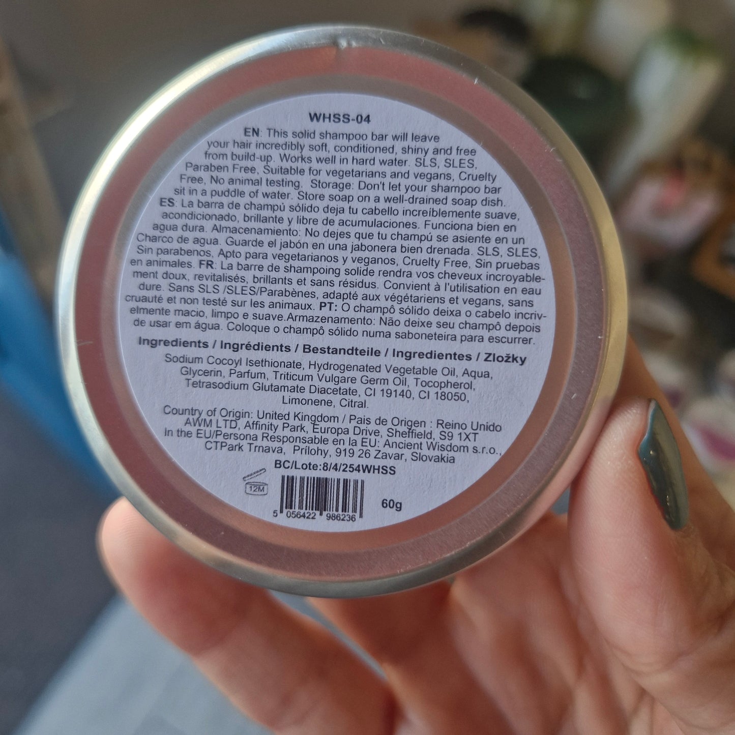 Wild Hare Solid Shampoo Bar with Tin