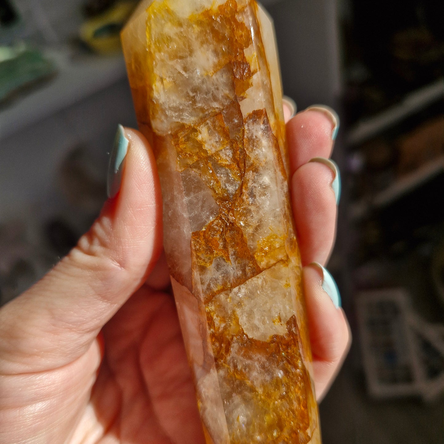 Golden healer wand with detachable stand