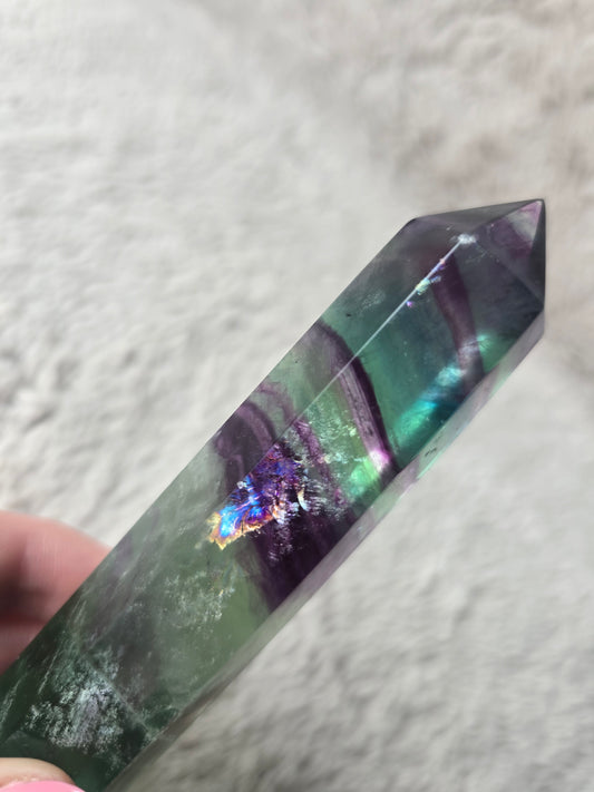 Fluorite tower - 12cm