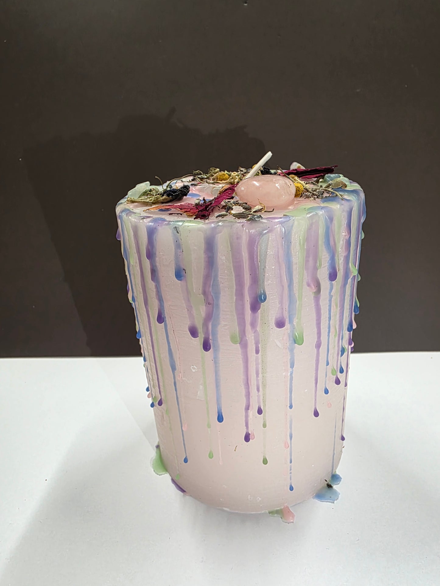 Hand dressed candle for Acceptance