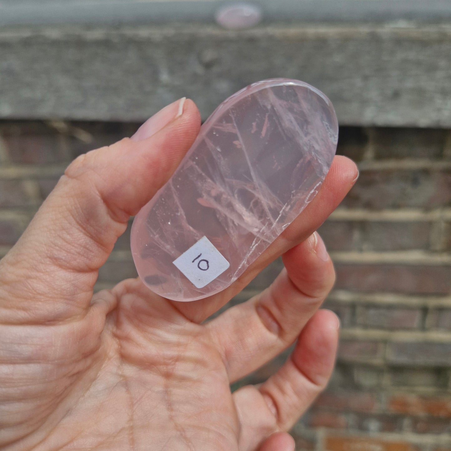 Rose Quartz Palm Stone