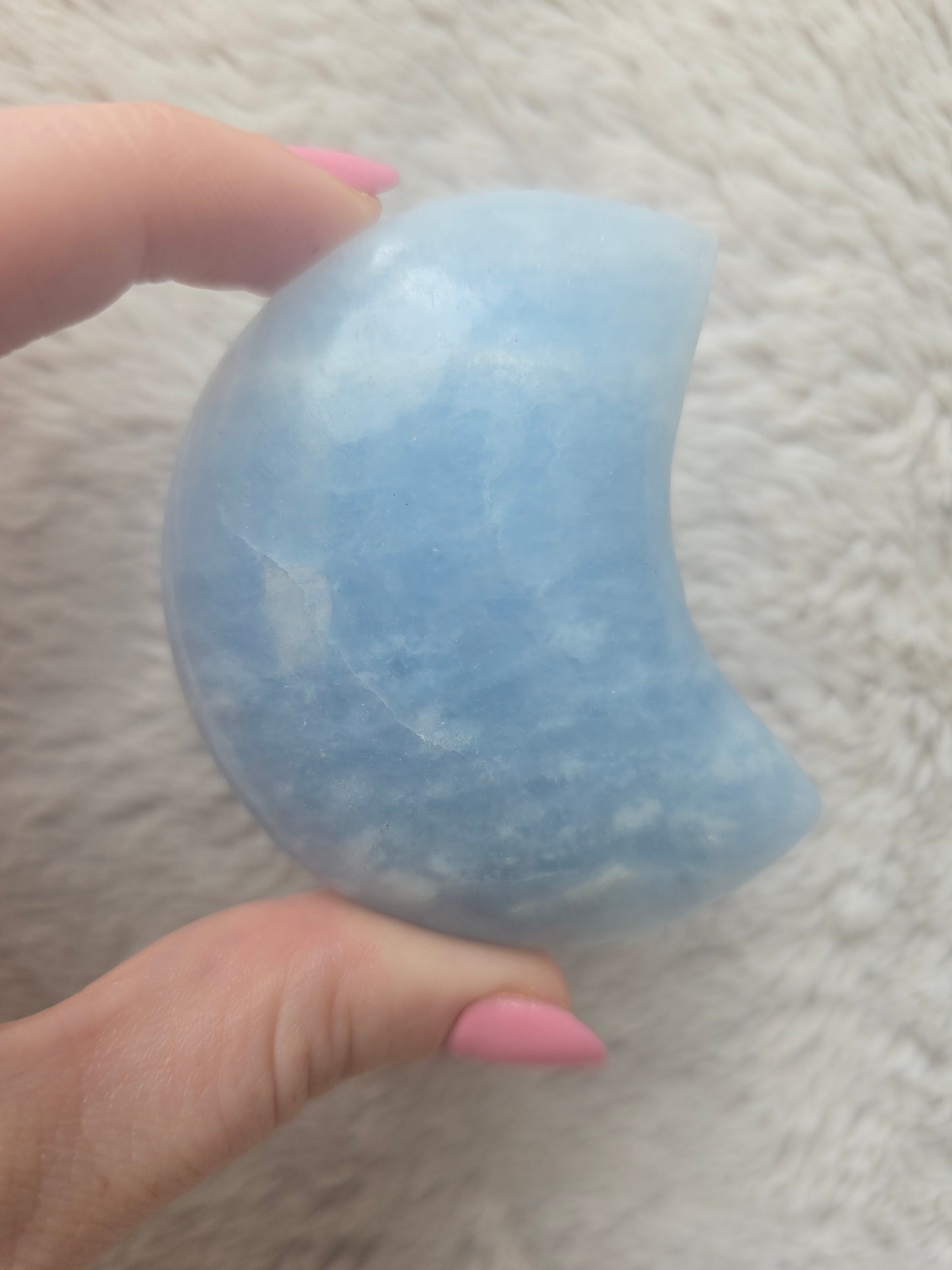 Blue Calcite moon
