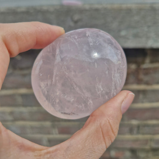 Rose Quartz Palm Stone