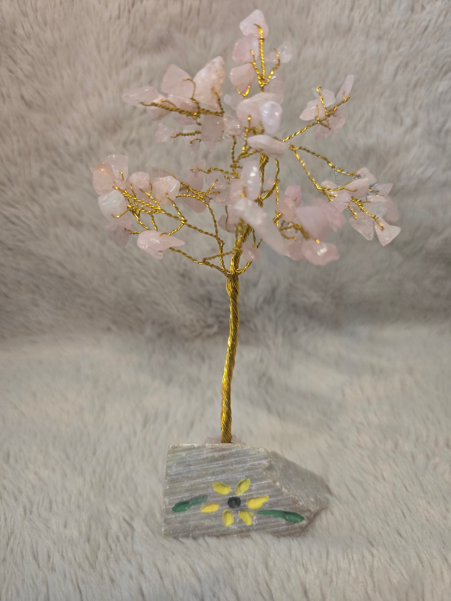 Rose quartz tree - 17cm