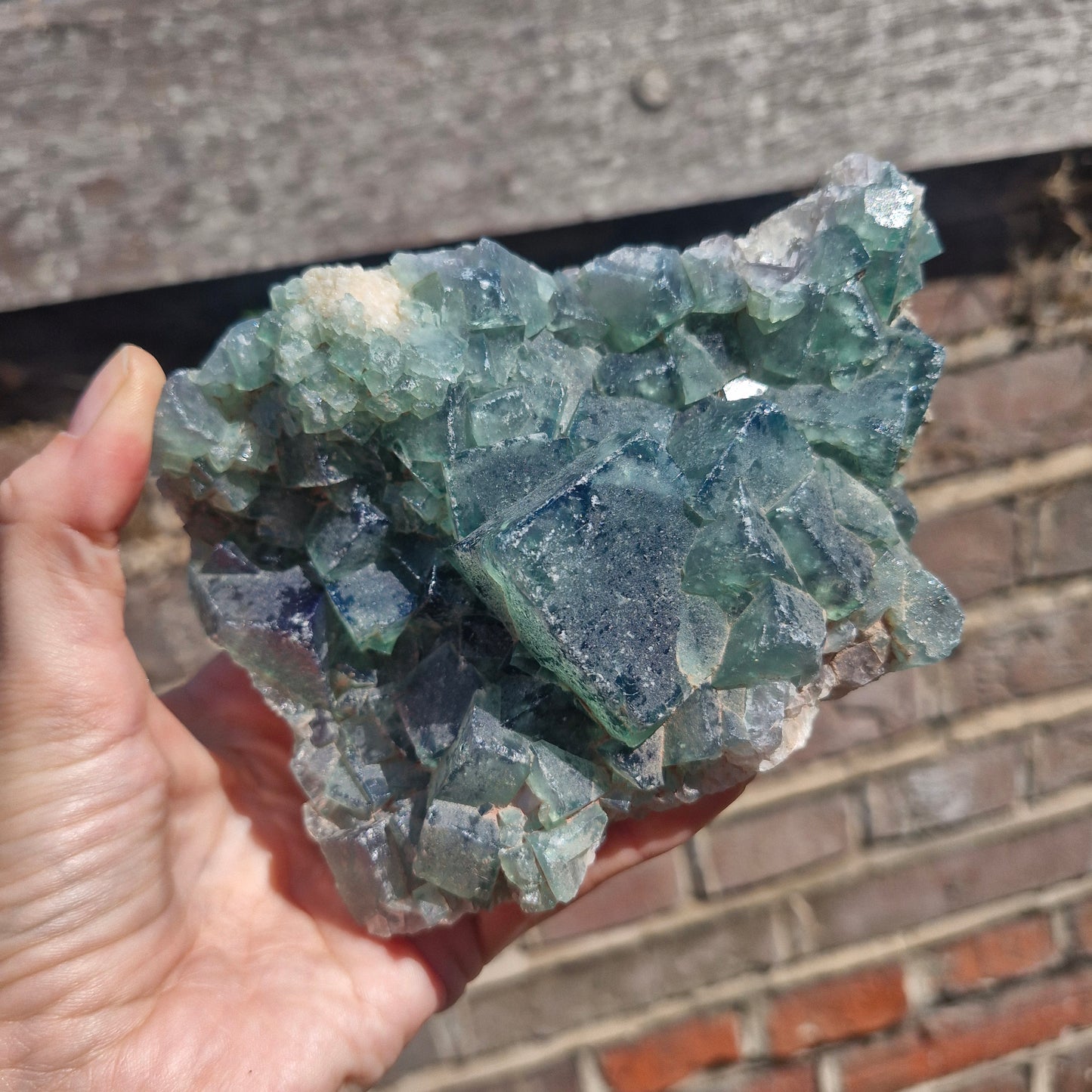 UV fluorite mineral specimen