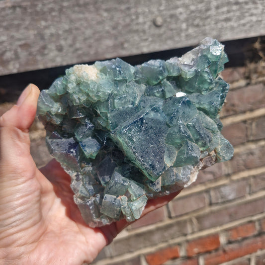 UV fluorite mineral specimen