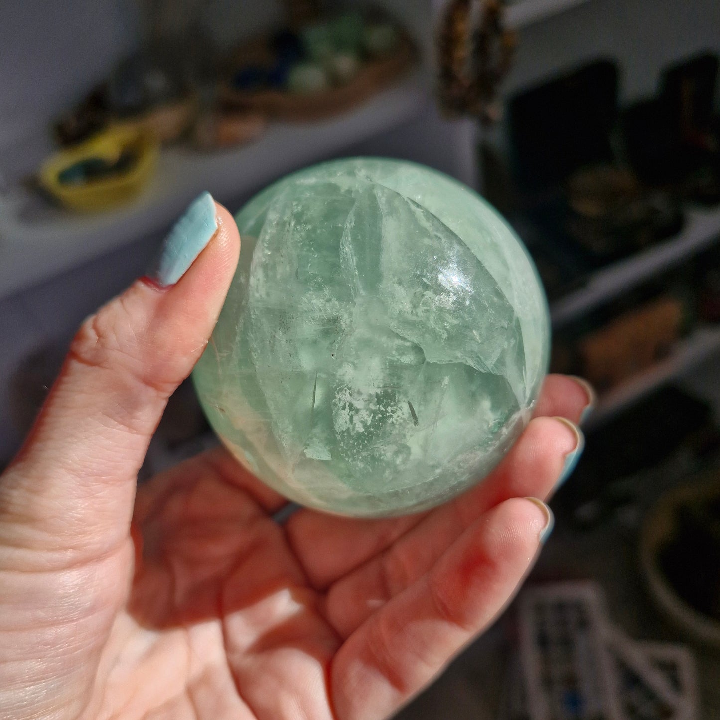 Big fluorite sphere