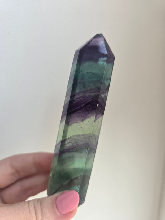 Fluorite tower - 12cm (chipped)