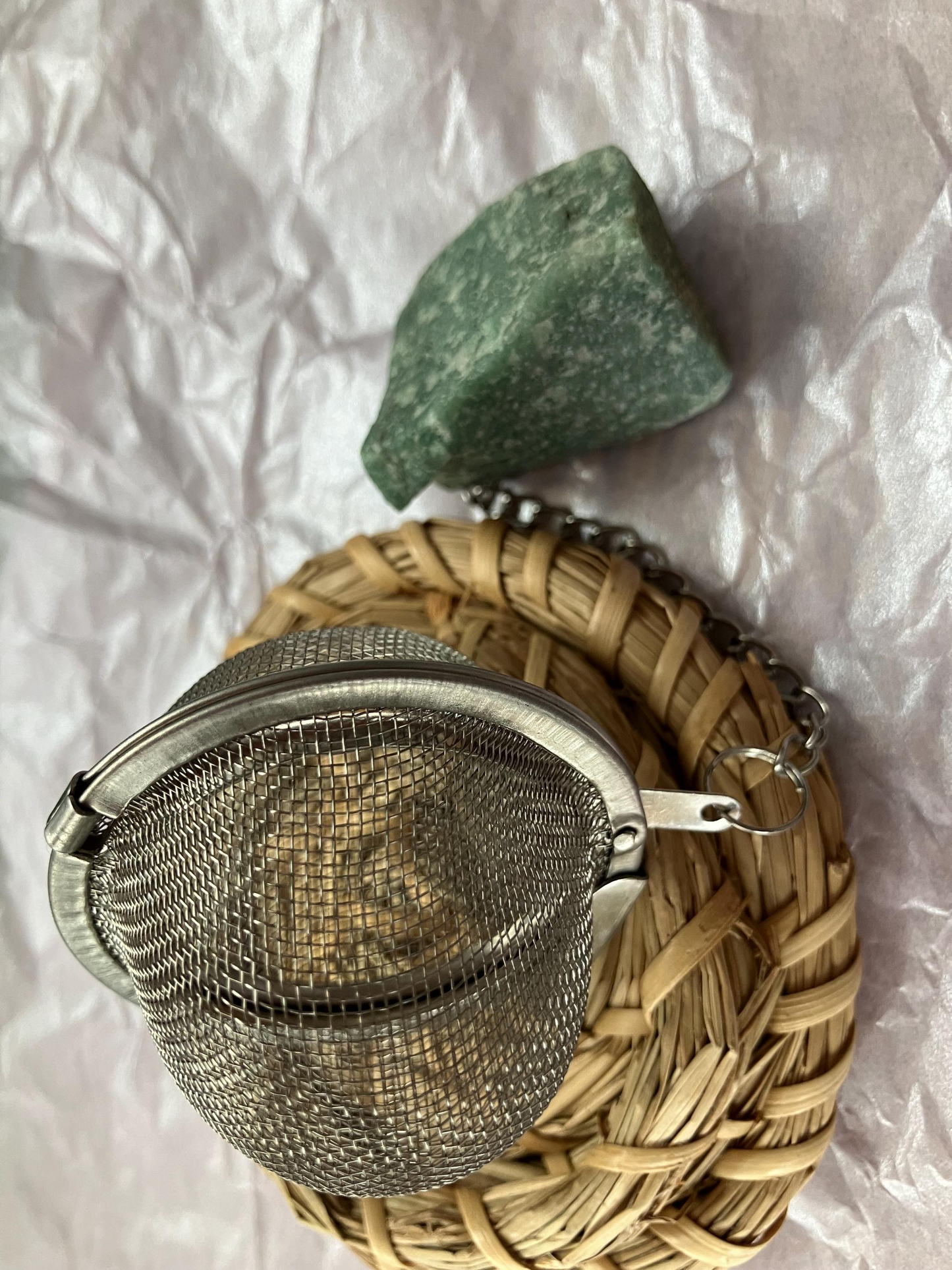 crystal tea strainers